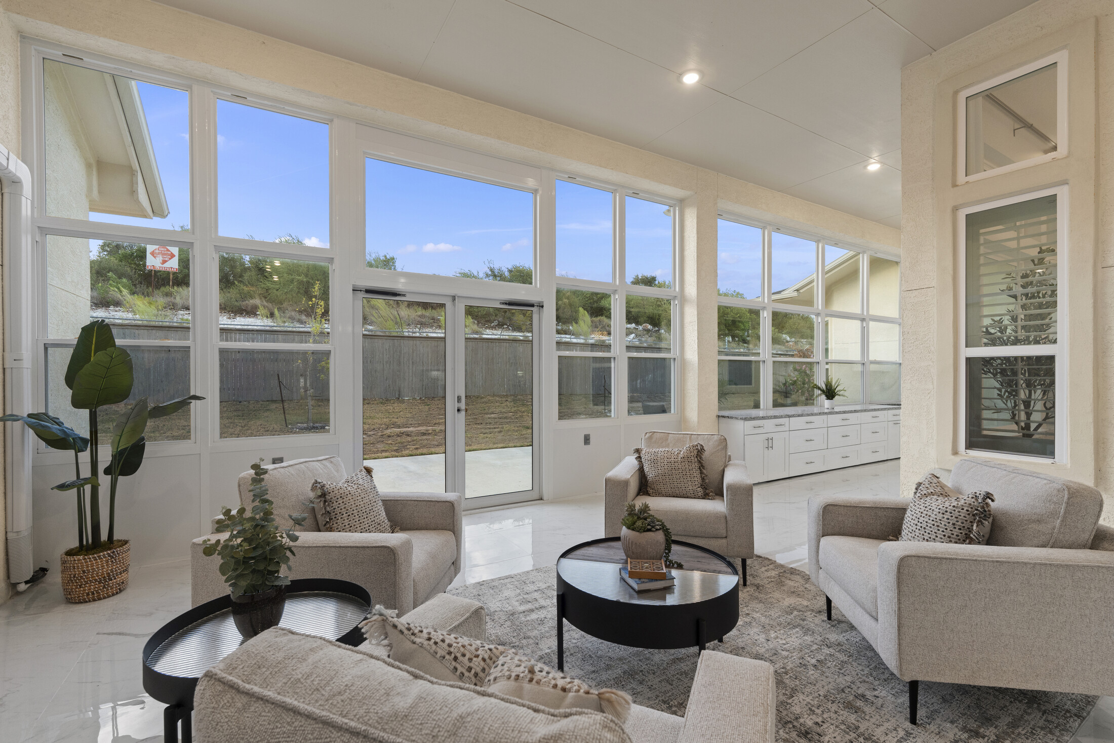 Florida room seating area